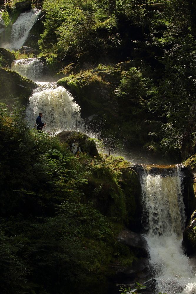 Angeln am Triberger Wasserfall