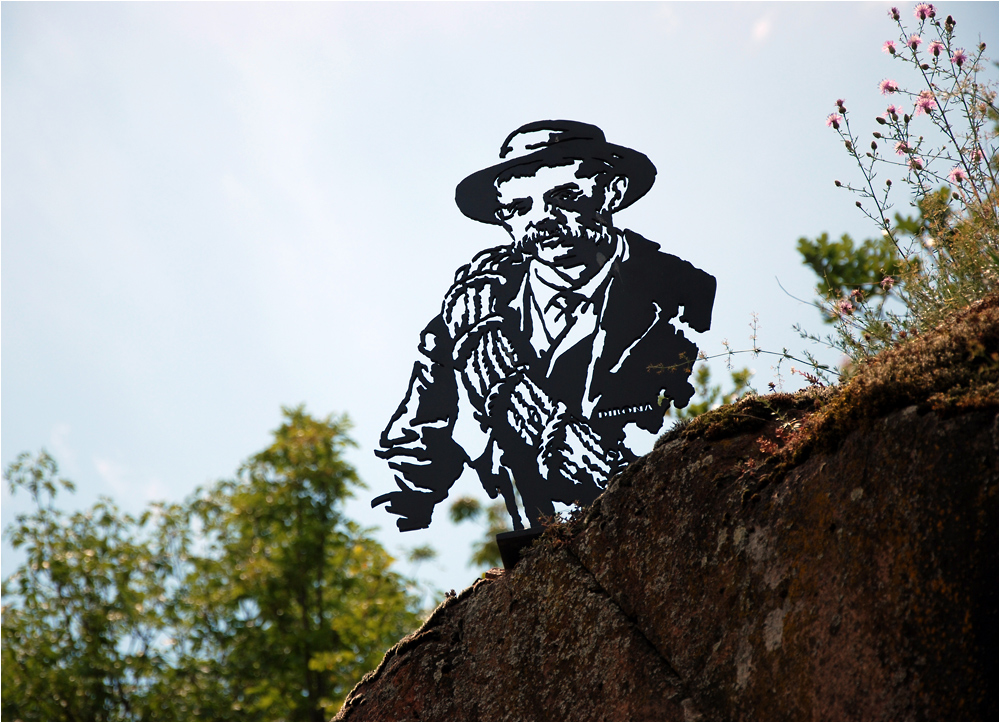 Angelo Dibona in Messmers Mountain Museum auf Schloß Sigmundskron