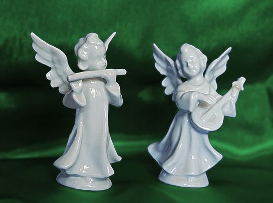 Angelots musiciens sur fond d‘espoir