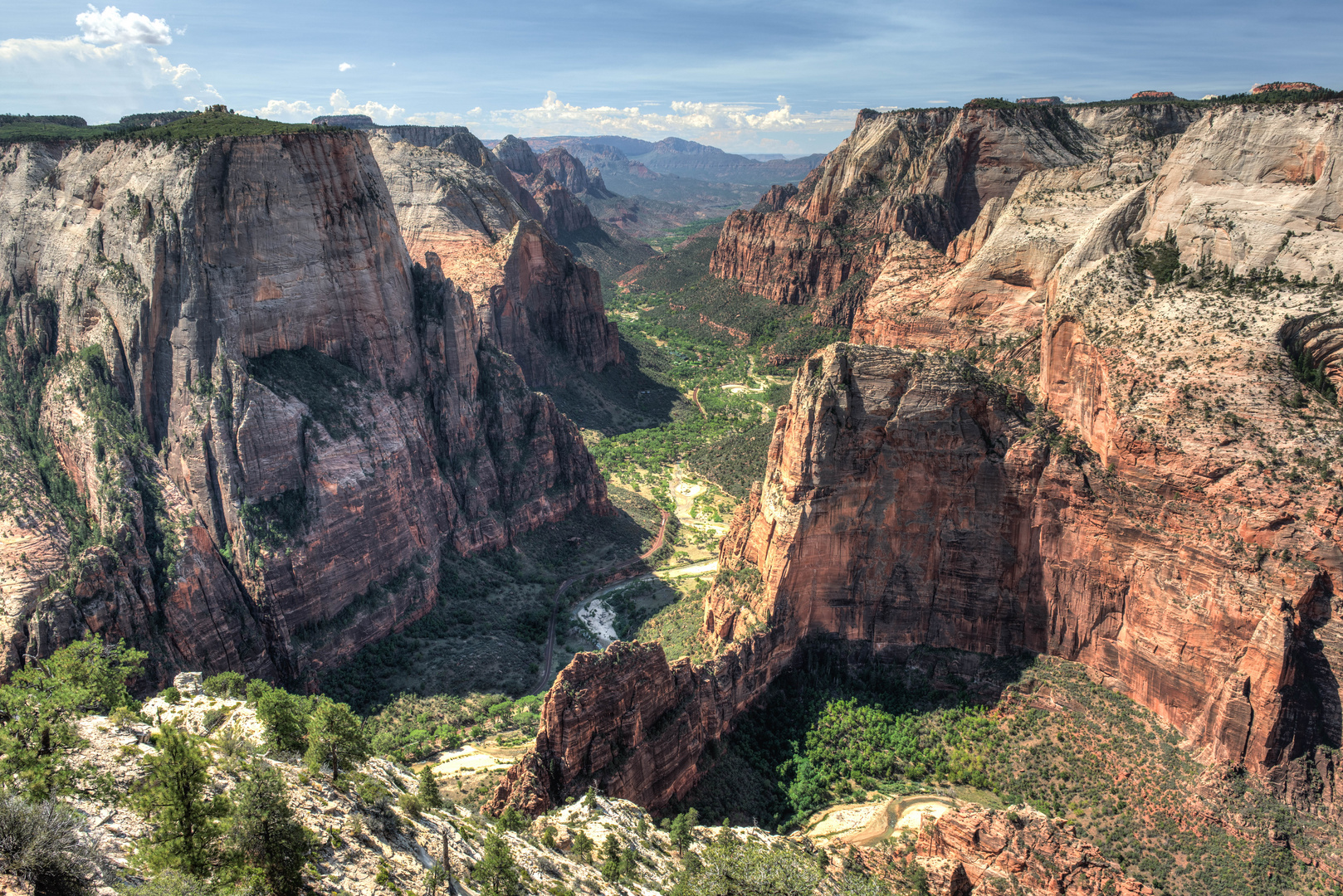 Angels Landing, Blick von Observation Point (Zion National Park)