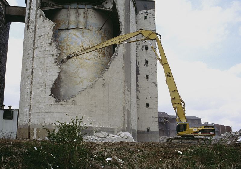 Angenagtes Silo