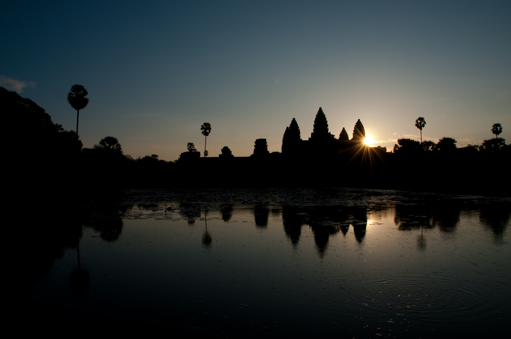 Angkor Wat bei Sonnenaufgang