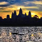 Angkor Wat bei Sonnenaufgang