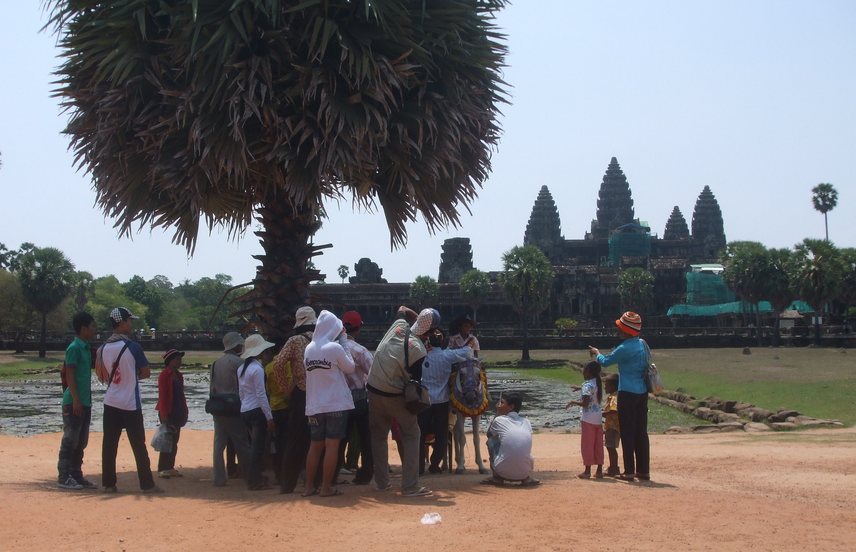 Angkor Wat, einheimische Touristen