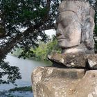 Angkor-Wat - Götterfigur am Tempel