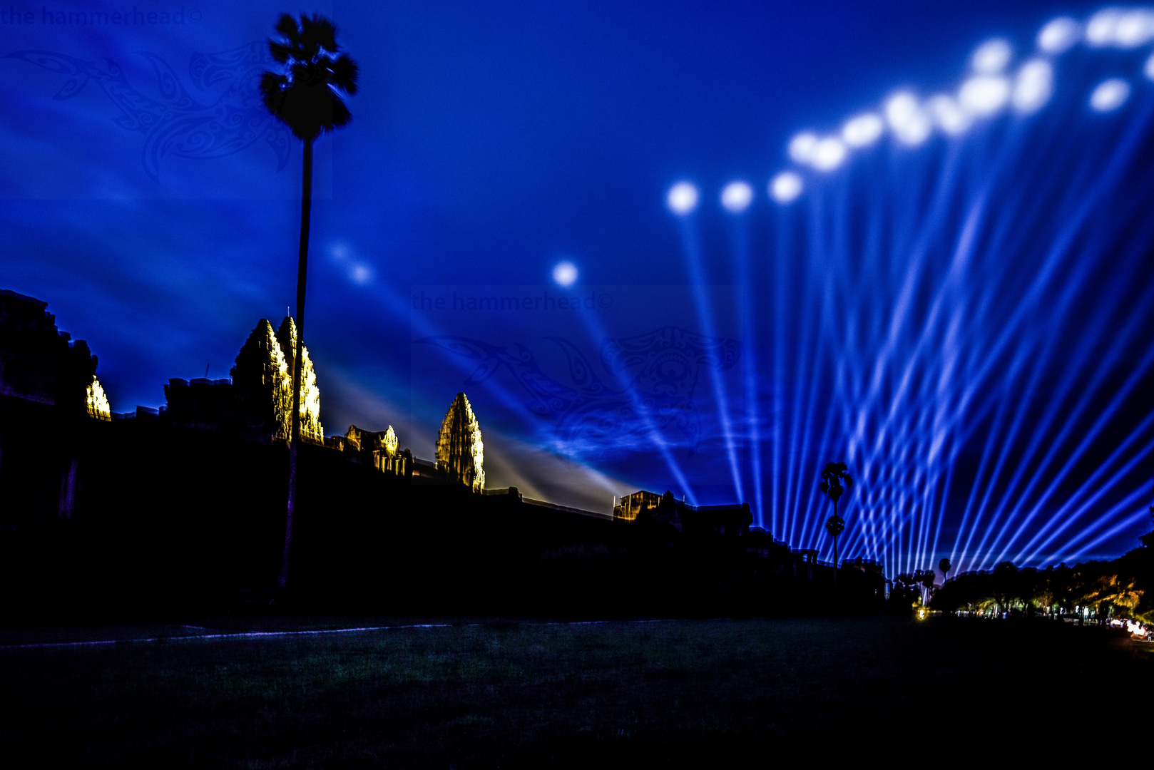 Angkor Wat Hauptempel mit Lightshow