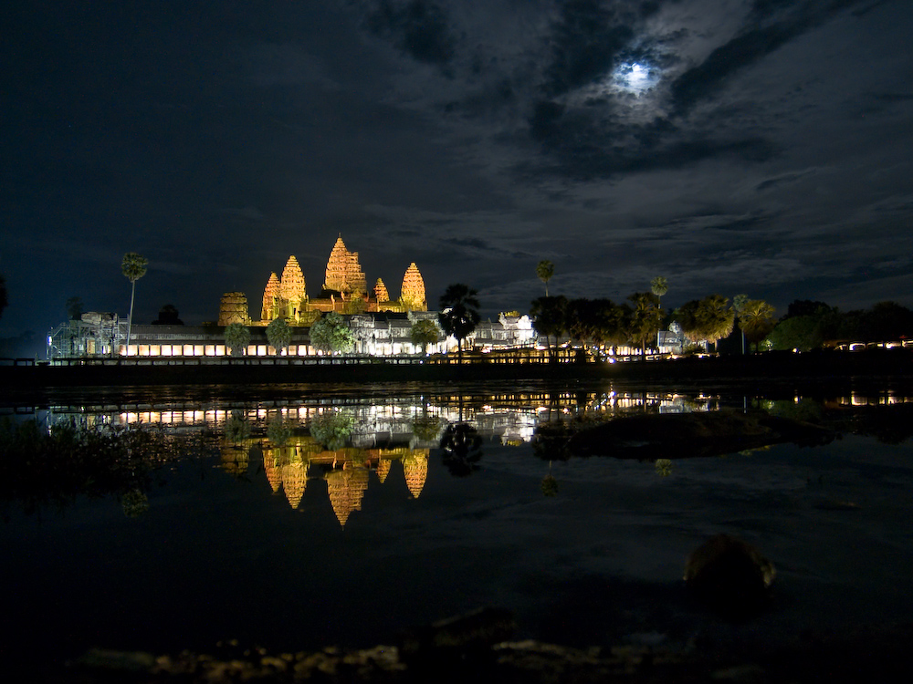 Angkor Wat im Mondschein