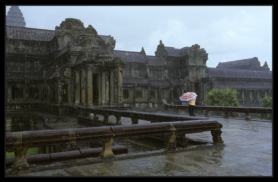 Angkor Wat im Regen