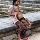 Angkor-Wat - Kinder in den Tempelanlagen
