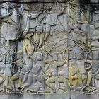 Angkor-Wat - Kriegsszenen auf der Tempelmauer