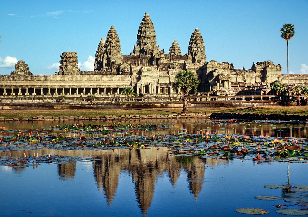 Angkor Wat mit Spiegelung