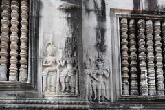 Angkor-Wat - Tempelwand