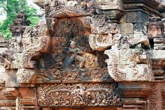 Angkor-Wat - Tempelwand