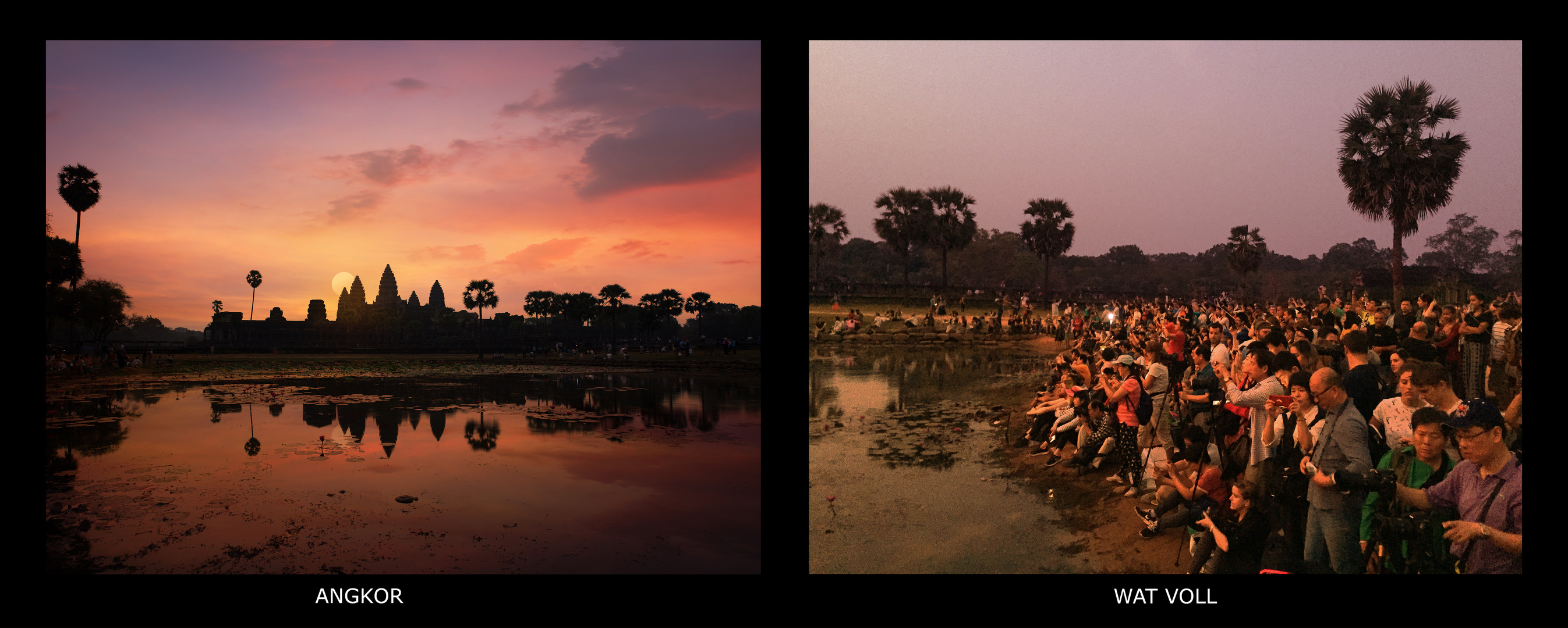 Angkor Wat - zum Sonnenaufgang ...