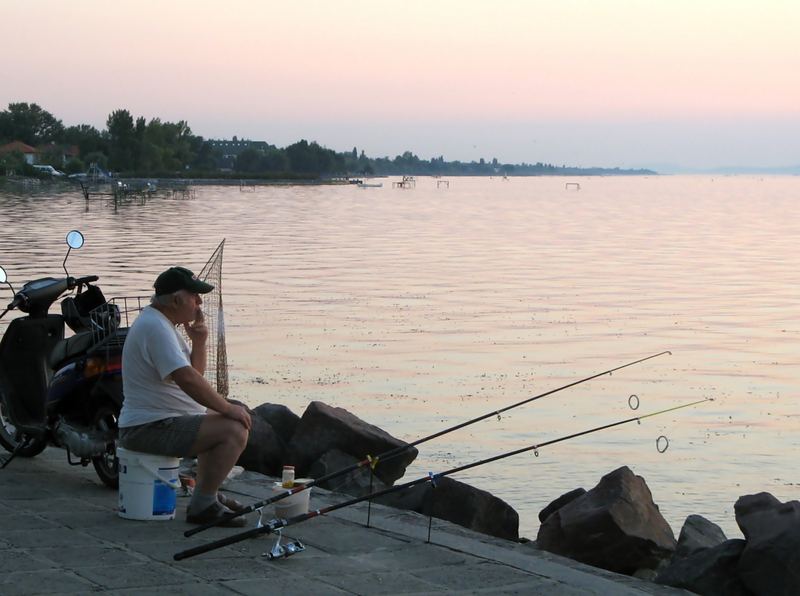 Angler am Balaton