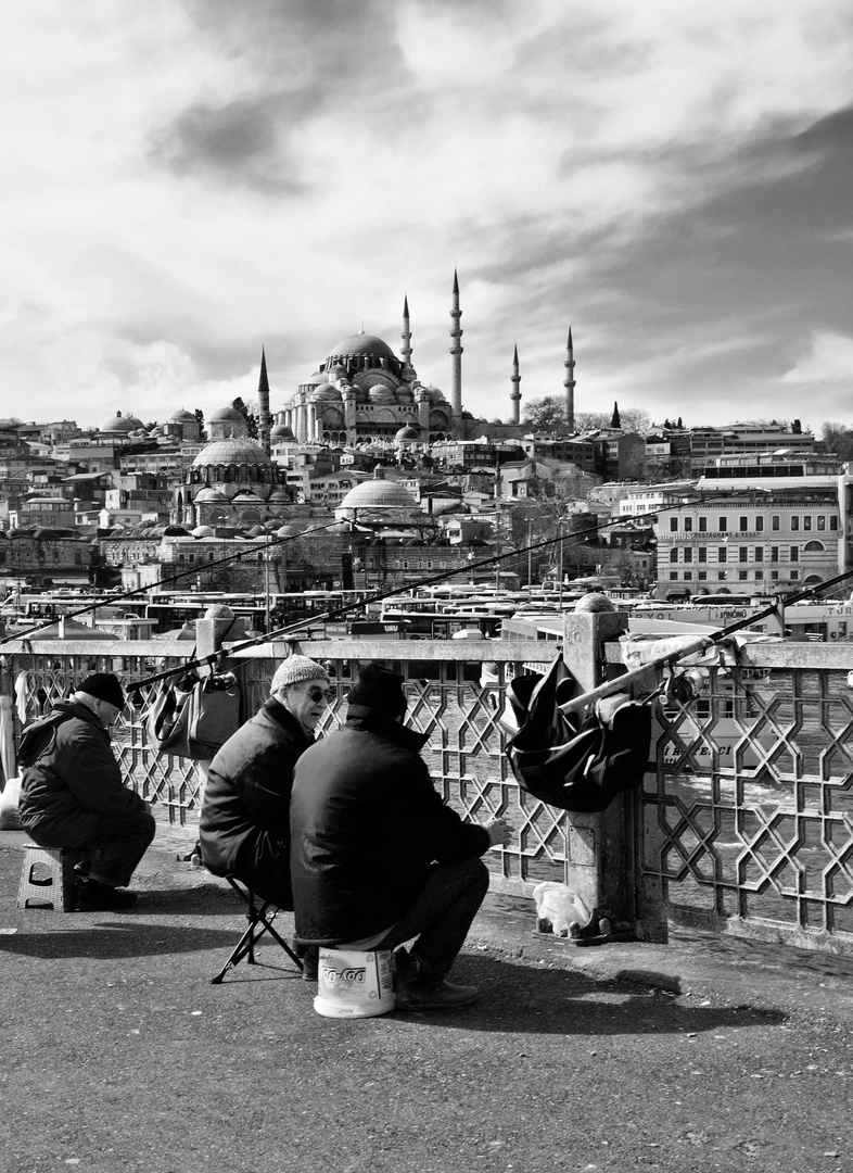 Angler am Bosporus