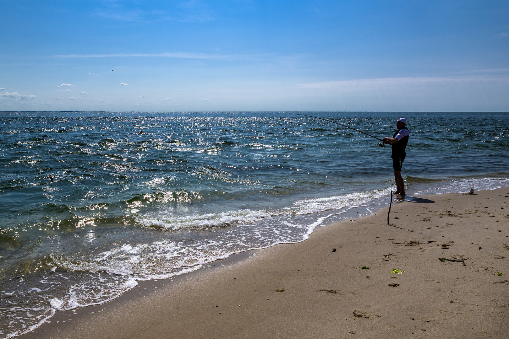 Angler am Ellenbogen