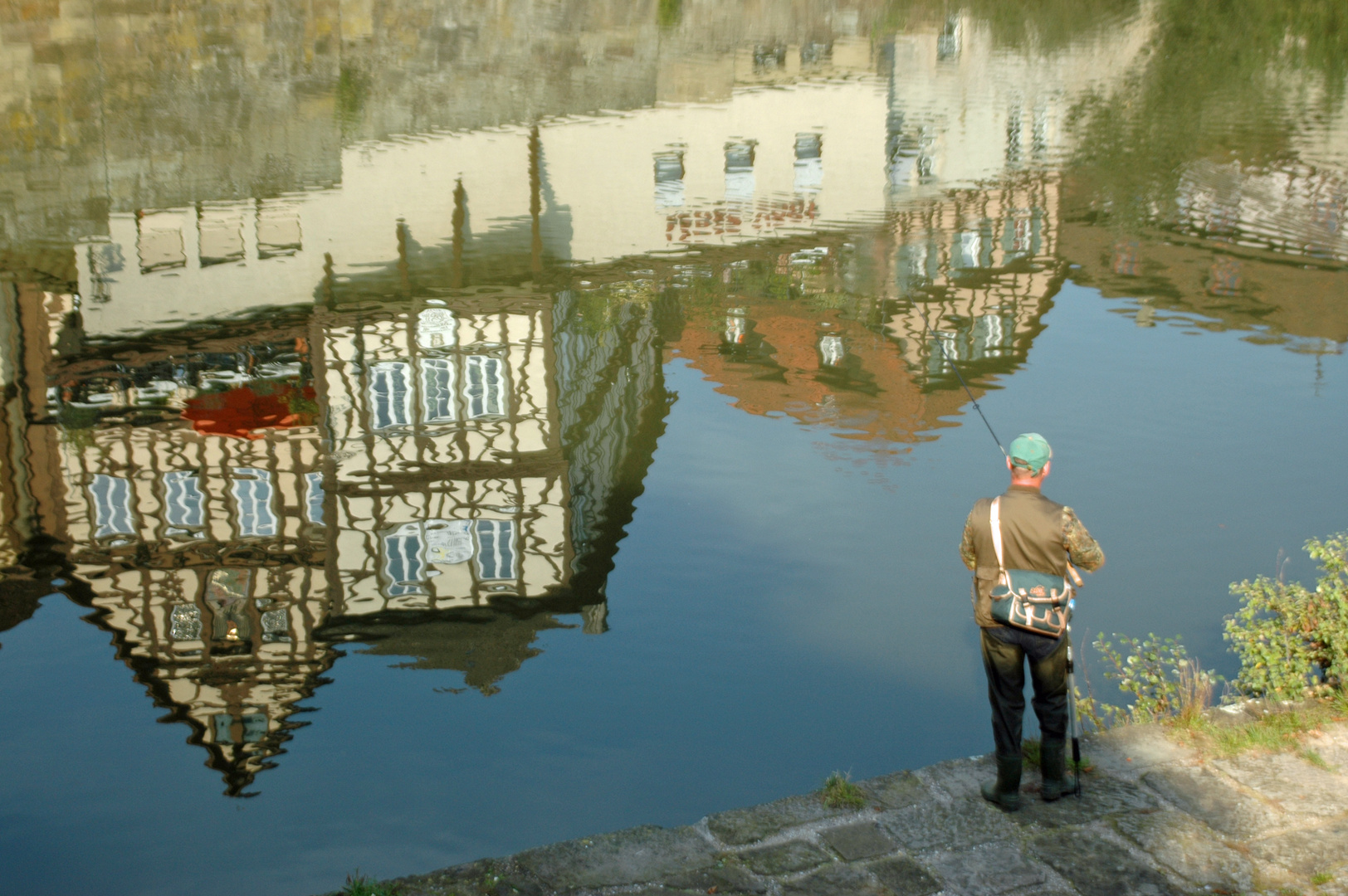 Angler am Kocher in Schwäbisch Hall