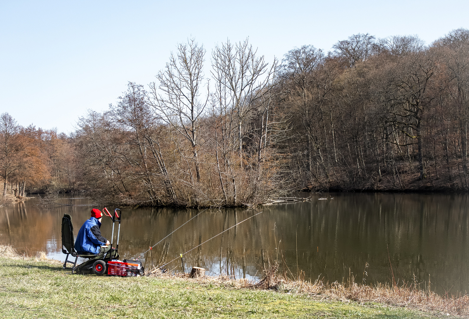 Angler am Kreuzbergsee 