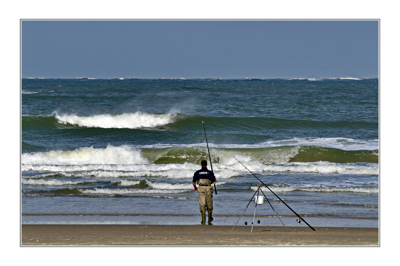 Angler am Meer (THEMENTAG: Blue Monday)