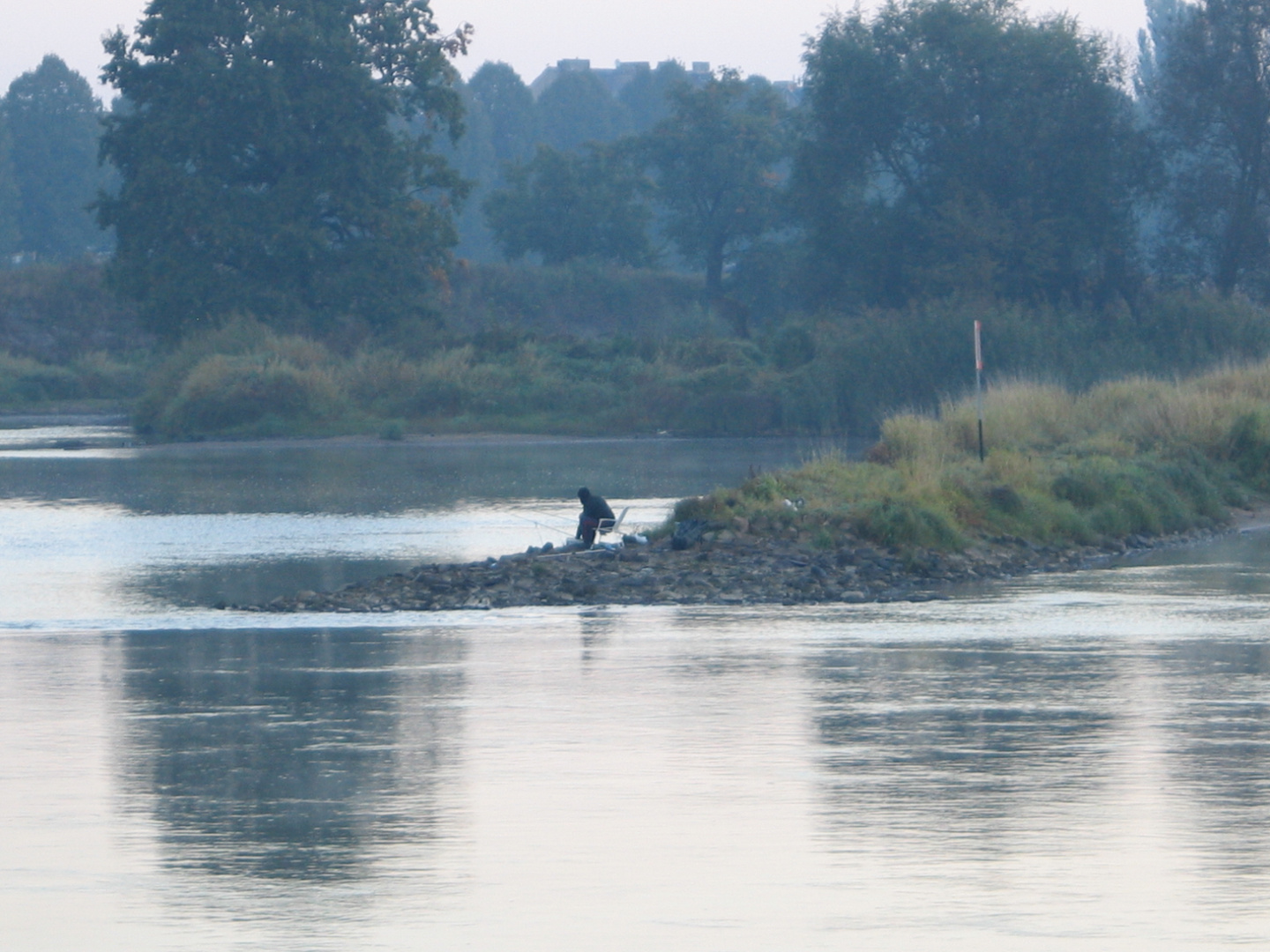 Angler am Morgen