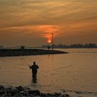 Angler am Rhein