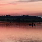 Angler am Riegsee, Bayern