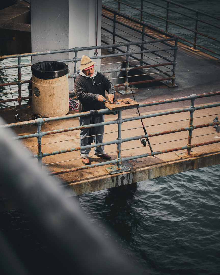 Angler am Santa Monica Pier