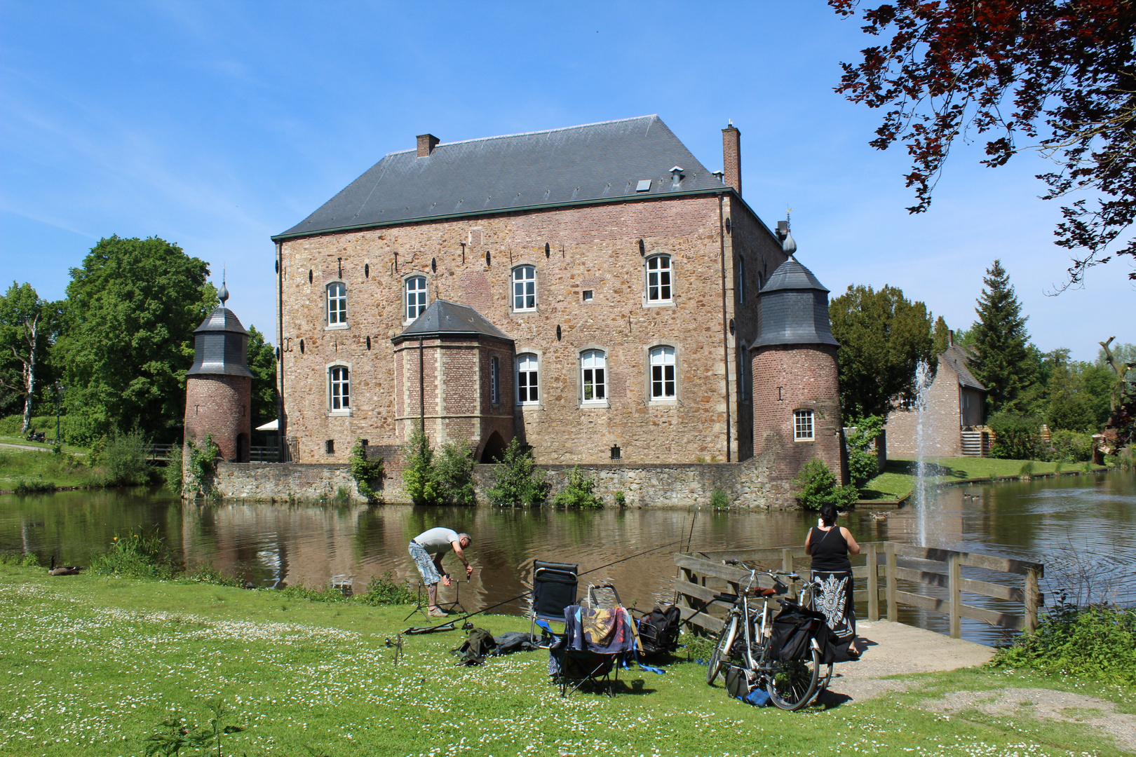 Angler am Schlossgraben 