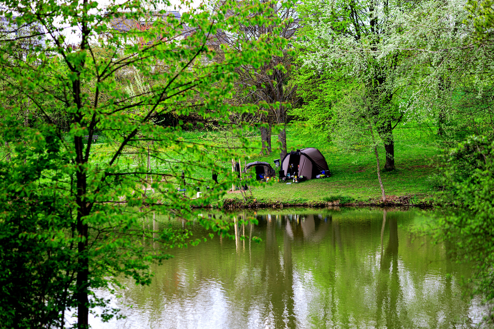 Angler am Schlosswiesensee