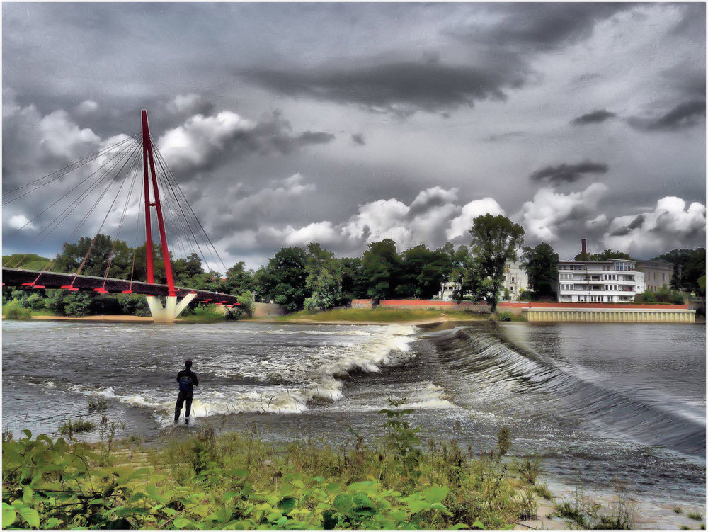 Angler an der Alten Elbe (2)