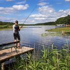 Angler an der Mecklenburger Seenplatte