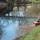 Angler an der Vézère