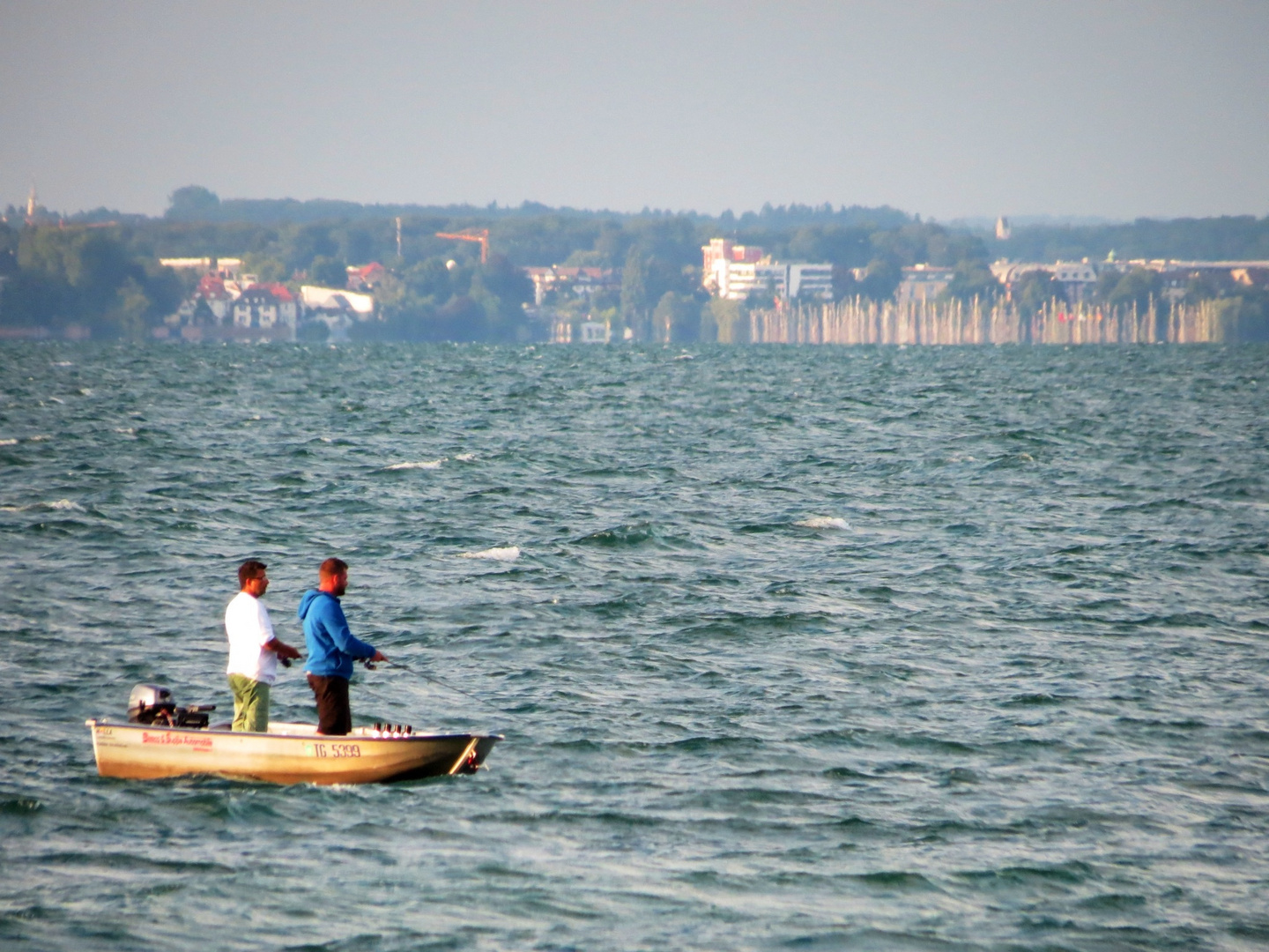 Angler auf dem Bodensee