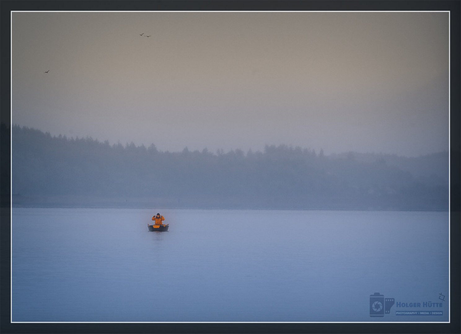 Angler auf dem Waginger See