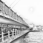 Angler auf der Galata Brücke