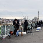 Angler auf der Galatabrücke