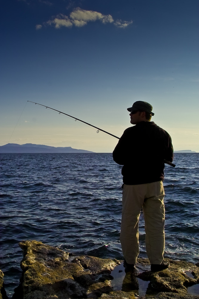 Angler auf Isle of Skye