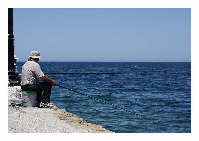 Angler auf Kreta