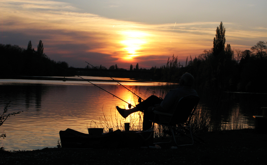 Angler bei der Arbeit