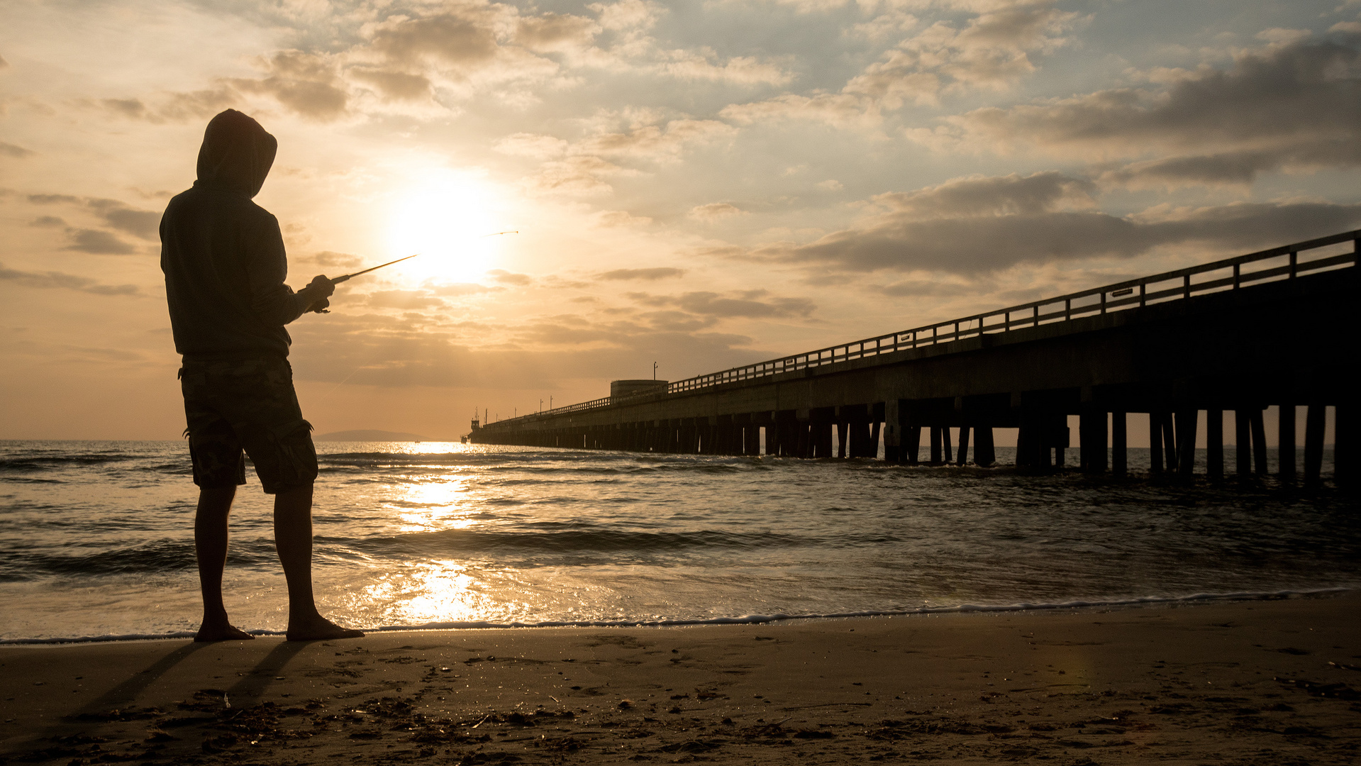 Angler bei Follonica, Italien