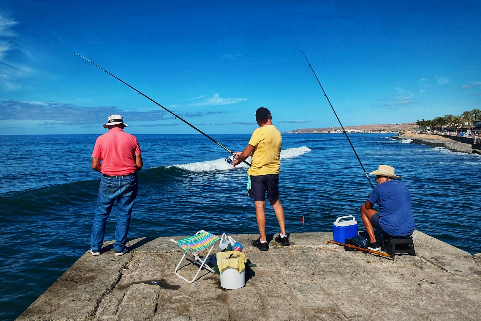 Angler bei Maspalomas