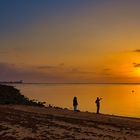 Angler bei Sonnenuntergang an der Costa de la Luz_Andalusien