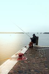 Angler im Januar 2