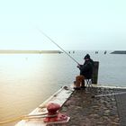 Angler im Januar 2