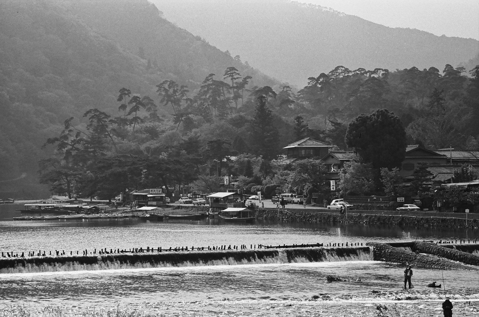 Angler im Katsura River