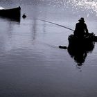 Angler im Licht