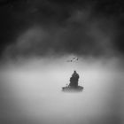 Angler im Nebel