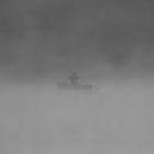 Angler im Nebel