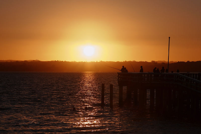 Angler im Sonnenuntergang ;)